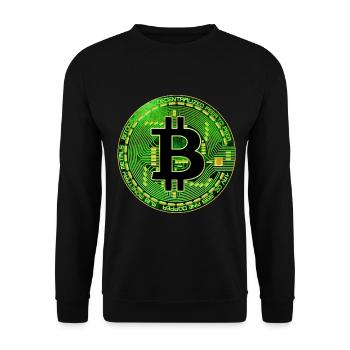 Bitcoin - Sweat-shirt Unisexe - noir - Devant - Alina (178cm) & Michal (187cm)