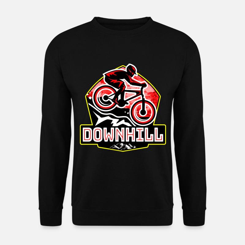 Bicycle Downhill Mountain Bike - Unisex Sweatshirt - black