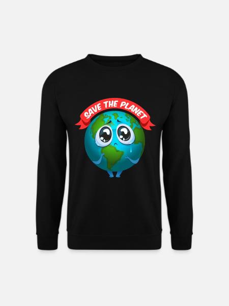 Save Planet Earth | Save planet earth - Unisex Sweatshirt - black