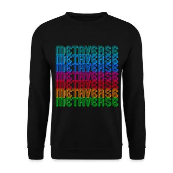 Metaverse - Unisex Sweatshirt - black - Front - Alina (178cm) & Michal (187cm)