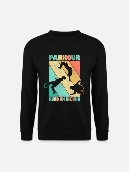 Parkour Freerunner Traceur Le Parcour parkourshirt - Unisex Pullover - Schwarz