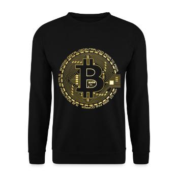 Bitcoin Gold - Unisex Pullover - Schwarz - Vorne - Alina (178cm) & Michal (187cm)