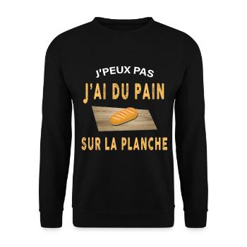 Du pain sur la planche - Sweat-shirt Unisexe - noir - Devant - Alina (178cm) & Michal (187cm)
