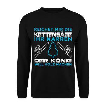 KING TIMBER - Sweat-shirt Unisexe - noir - Devant - Alina (178cm) & Michal (187cm)