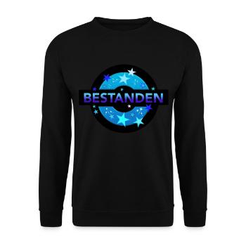 Bestanden Prüfung bestanden Abi Matura - Unisex Pullover - Schwarz - Vorne - Alina (178cm) & Michal (187cm)