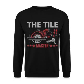 Profession Meilleure idée cadeau carreleur - Sweat-shirt Unisexe - noir - Devant - Alina (178cm) & Michal (187cm)