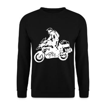 sports Moto - Sweat-shirt Unisexe - noir - Devant - Alina (178cm) & Michal (187cm)