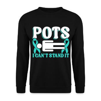 Dysautonomie Bewusstsein Chronische Krankheit - Unisex Pullover - Schwarz - Vorne - Alina (178cm) & Michal (187cm)