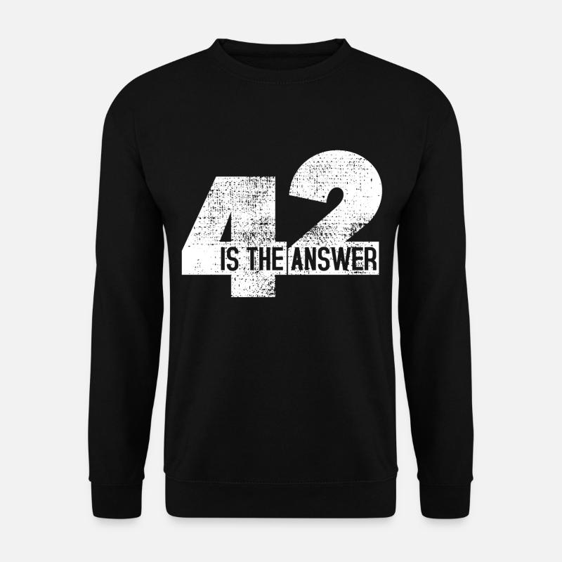 The Answer Is 42 - Unisex Sweatshirt - black