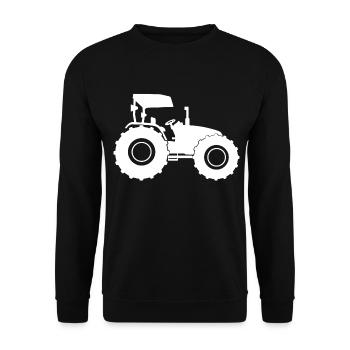 Tracteur tracteur - Sweat-shirt Unisexe - noir - Devant - Alina (178cm) & Michal (187cm)