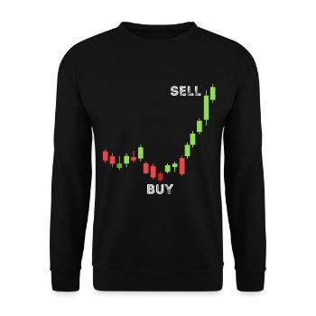 Day Trading Stock Market Trader Aktienhändler Inve - Unisex Pullover - Schwarz - Vorne - Alina (178cm) & Michal (187cm)