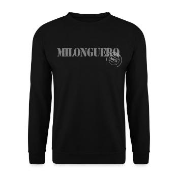 Milonguero - Unisex Sweatshirt - black - Front - Alina (178cm) & Michal (187cm)