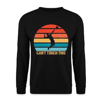 Beach Volleyball Beach Ball Design | Cool beach - Unisex Sweatshirt - black - Front - Alina (178cm) & Michal (187cm)
