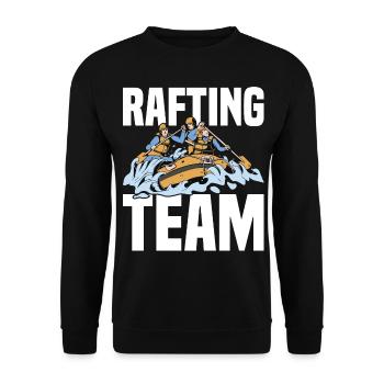 Tenue d’équipe de rafting pour les équipes de navigation de plaisance en montagne - Sweat-shirt Unisexe - noir - Devant - Alina (178cm) & Michal (187cm)