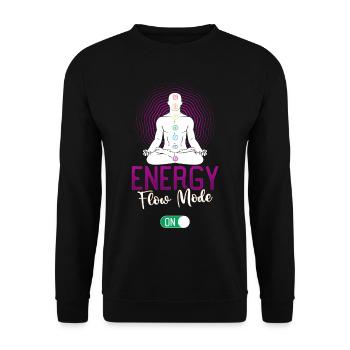 Reiki Practitioner Design for an Energy Healer - Unisex Sweatshirt - black - Front - Alina (178cm) & Michal (187cm)