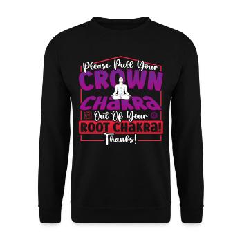 Reiki Practitioner Design for an Energy Healer - Unisex Sweatshirt - black - Front - Alina (178cm) & Michal (187cm)