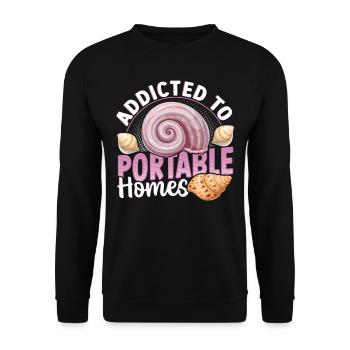 Conception de collecte de coquillages pour un chasseur de coquillages - Sweat-shirt Unisexe - noir - Devant - Alina (178cm) & Michal (187cm)
