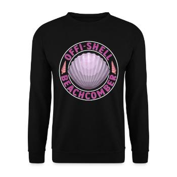Seashell Collecting Design for an Shell Hunter - Unisex Sweatshirt - black - Front - Alina (178cm) & Michal (187cm)