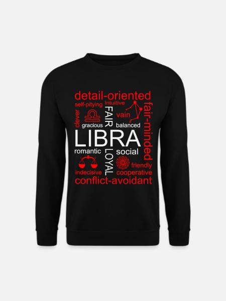 Libra Zodiac Sign - Unisex Sweatshirt - black