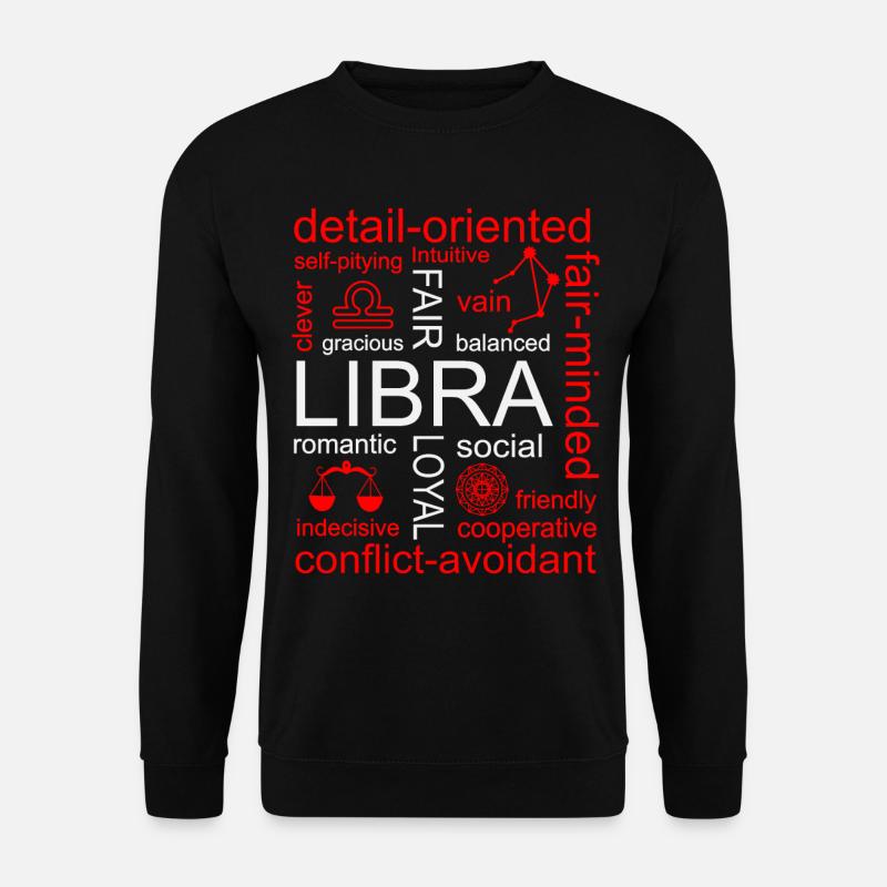 Libra Zodiac Sign - Unisex Sweatshirt - black