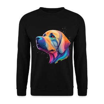Golden Retriever Hunderasse Hunde Haustier Hund - Unisex Pullover - Schwarz - Vorne - Alina (178cm) & Michal (187cm)