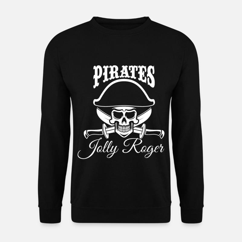 Piraten Jolly Roger - Unisex Pullover - Schwarz