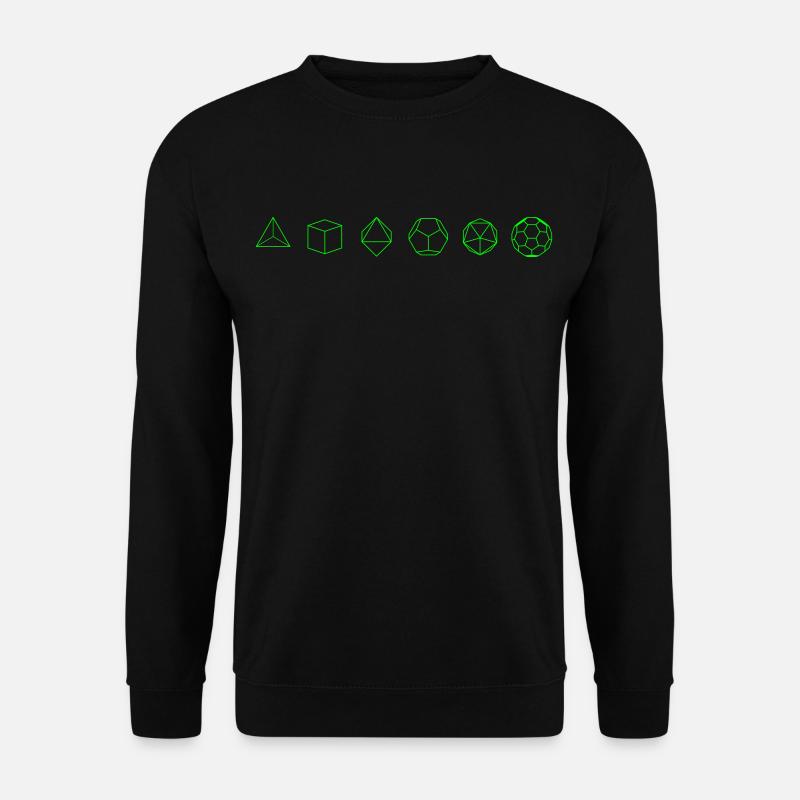 platonic bodies with fuller - Unisex Pullover - Schwarz
