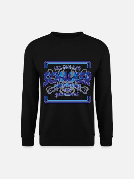 Schalker Warnung | Gelsenkirchen Schalke Geschenk - Unisex Pullover - Schwarz