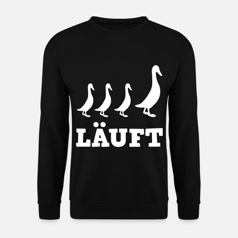 Laufente Laufentenzüchter Laufentenstall Enten - Unisex Pullover - Schwarz