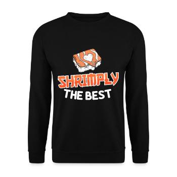 Crevettes les meilleures crevettes Chers amis Japon - Sweat-shirt Unisexe - noir - Devant - Alina (178cm) & Michal (187cm)