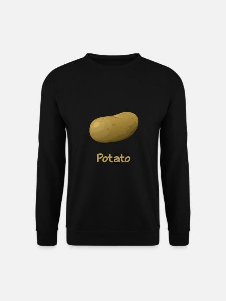 pommes de terre - Sweat-shirt Unisexe - noir