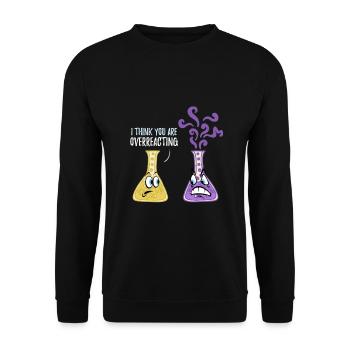 Drôle de chimie étudiant étudiant drôle - Sweat-shirt Unisexe - noir - Devant - Alina (178cm) & Michal (187cm)