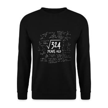 Root 324 cadeau pour le 18ème anniversaire de 18 ans - Sweat-shirt Unisexe - noir - Devant - Alina (178cm) & Michal (187cm)