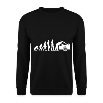 Atelier de mécanique mécatronique Evolution - Sweat-shirt Unisexe - noir - Devant - Alina (178cm) & Michal (187cm)
