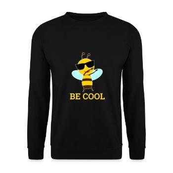 Bee Cool Rette die Bienen Sterben Honigbiene Imker - Unisex Pullover - Schwarz - Vorne - Alina (178cm) & Michal (187cm)