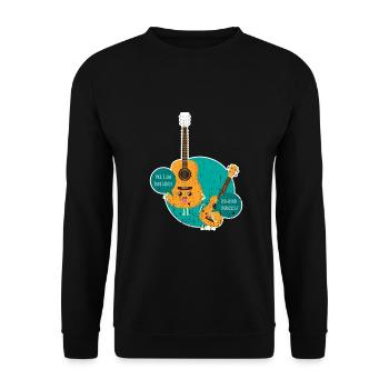 Uke I'm Your Father Ukulele Gitarre Humor witzig - Unisex Pullover - Schwarz - Vorne - Alina (178cm) & Michal (187cm)