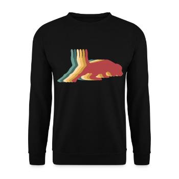 Beagle Dog Retro Vintage - Sweat-shirt Unisexe - noir - Devant - Alina (178cm) & Michal (187cm)