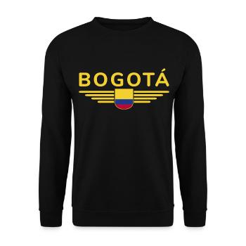 Bogotá Design – City of the Andes - Unisex Sweatshirt - black - Front - Alina (178cm) & Michal (187cm)