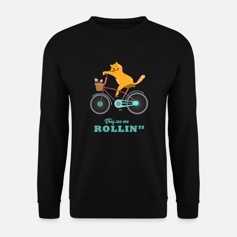 Funny cat - Unisex Sweatshirt - black