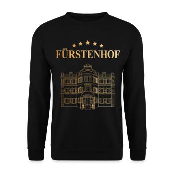 Sturm der Liebe Hotel Fürstenhof Logo Fünf Sterne - Unisex Pullover - Schwarz - Vorne - Alina (178cm) & Michal (187cm)