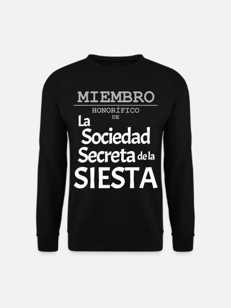 EHRENMITGLIED des Geheimbundes der Siesta - Unisex Pullover - Schwarz