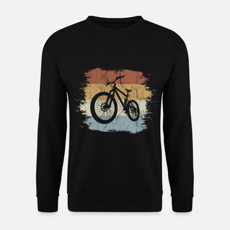 Retro Vintage style MTB Mountainbiker Geschenk - Unisex Pullover - Schwarz