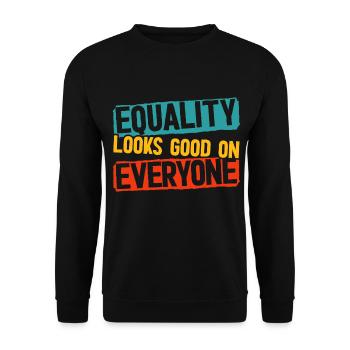 Gender Equality, Lgbt, Gays, Lesbians, Transgender - Unisex Sweatshirt - black - Front - Alina (178cm) & Michal (187cm)