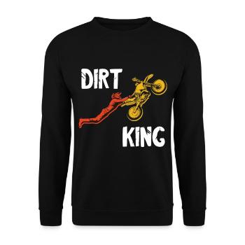 Motocross Bike Offroad Motorcycle Biker - Unisex Pullover - Schwarz - Vorne - Alina (178cm) & Michal (187cm)