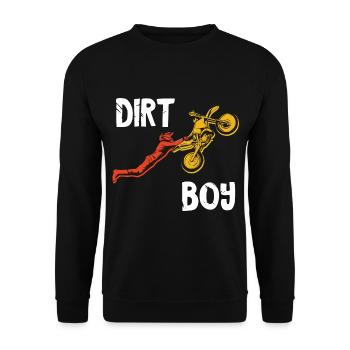 Motocross Bike Offroad Motorcycle Biker - Unisex Pullover - Schwarz - Vorne - Alina (178cm) & Michal (187cm)