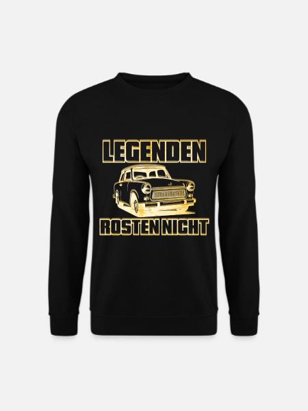 Trabi Trabbi Pappe DDR Fahrzeug Sprüche - Unisex Pullover - Schwarz