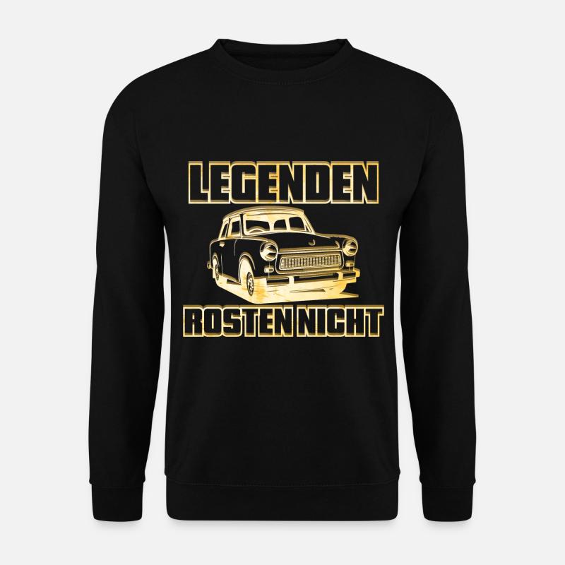 Trabi Trabbi  Pappe DDR Fahrzeug Sprüche - Unisex Pullover - Schwarz