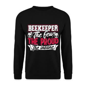 Beekeeper Proud Beekeeper - Unisex Sweatshirt - black - Front - Alina (178cm) & Michal (187cm)