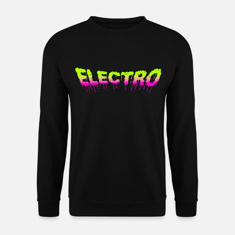 Electro Techno Rave Logo - Unisex Sweatshirt - black