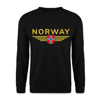 J’aime la tenue T-shirt design Norvège - Sweat-shirt Unisexe - noir - Devant - Alina (178cm) & Michal (187cm)